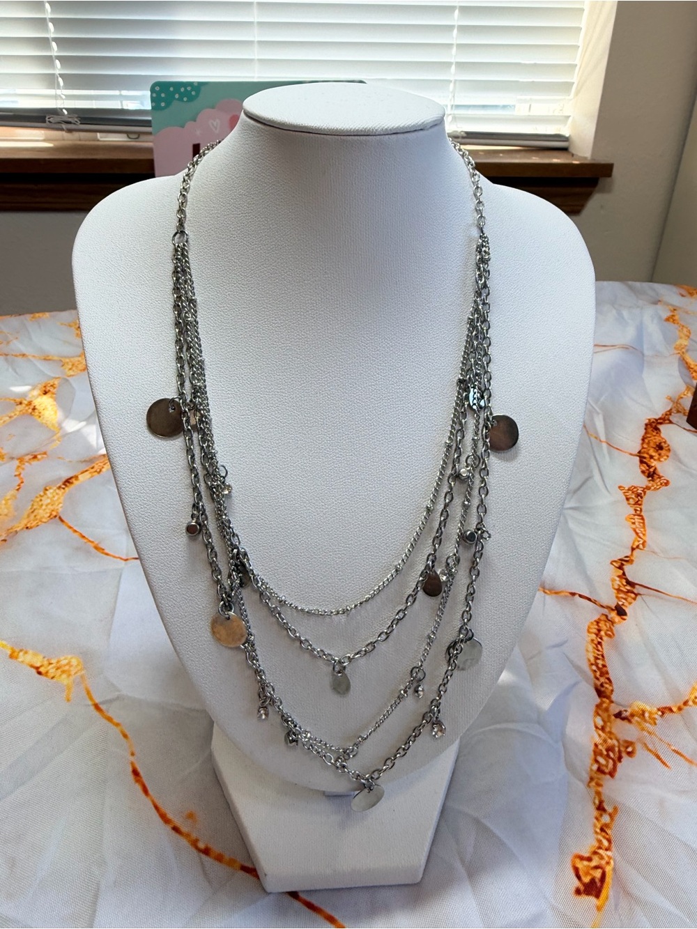 Always on Chime Necklace and earring set NWT
